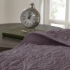 Reversible Bedspread Set Purple Queen