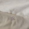 5 Piece Organic Cotton Oversized Comforter Cover Set w/removable insert Natural King/Cal King
