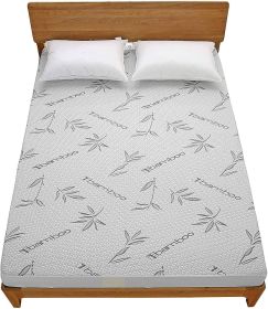 Bamboo Waterproof Mattress Protector (size: Queen)