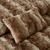 4PC Faux Fur Comforter Set
