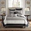 7 Piece Quilt Set with Euro Shams and Throw Pillows