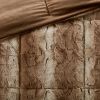 4PC Faux Fur Comforter Set