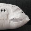 Halloween Pillow Covers 12x20 inch Set of 2 Beige Ghost Throw Pillow Cases Soft Plush Faux Fur Wool Couch Cushion Case for Chair Sofa Bedroom Living R